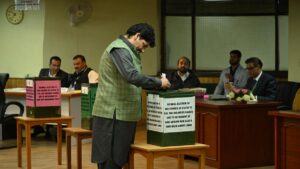 With NC pitted against BJP, voting for four Rajya Sabha starts in Srinagar