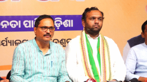 Jay Dholakia, son of former BJD Minister, joins BJP