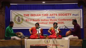 Violinists Lalitha, Nandini honoured