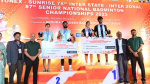 National badminton tournament in Vijayawada concludes