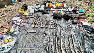 Arms, large cache of explosives seized in Manipur’s Kakching