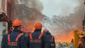 Plastic recycling unit gutted in major fire at Thamarassery in Kerala