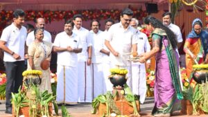 T.N. CM Stalin participates in Pongal celebrations at Secretariat