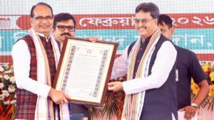 Union Minister Shivraj Singh Chauhan graces Janpratinidhi Sammelan in Agartala