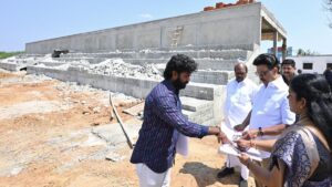 Chief Minister Stalin inspects ongoing work on sports complex in Tirupattur