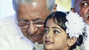 Kerala Chief Minister’s moment with young landslide survivor takes political turn