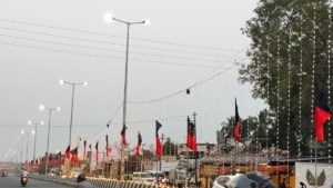 State Highways installs LED streetlights on  Chennai – Chittoor – Bengaluru Highway near Walajah to prevent accidents